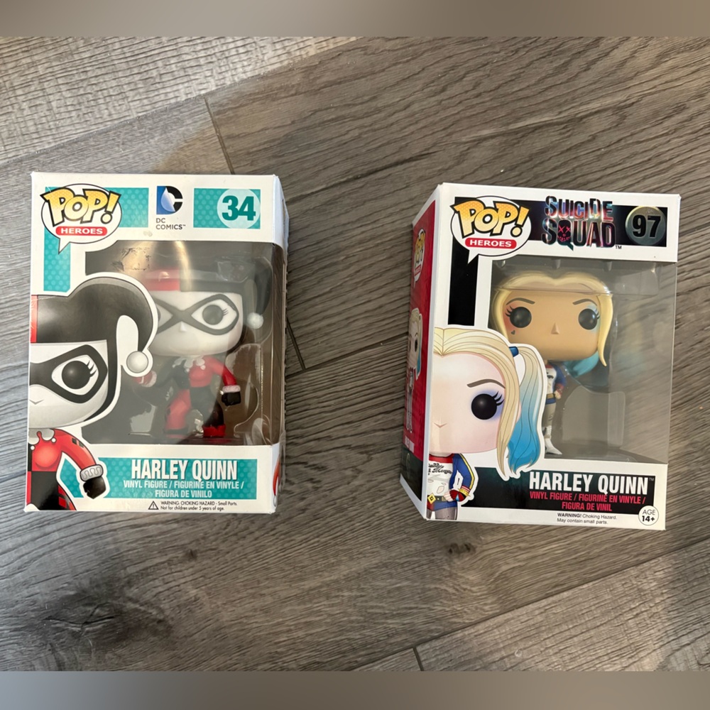 Funko Pop Harley Quinn Figures #34 #97